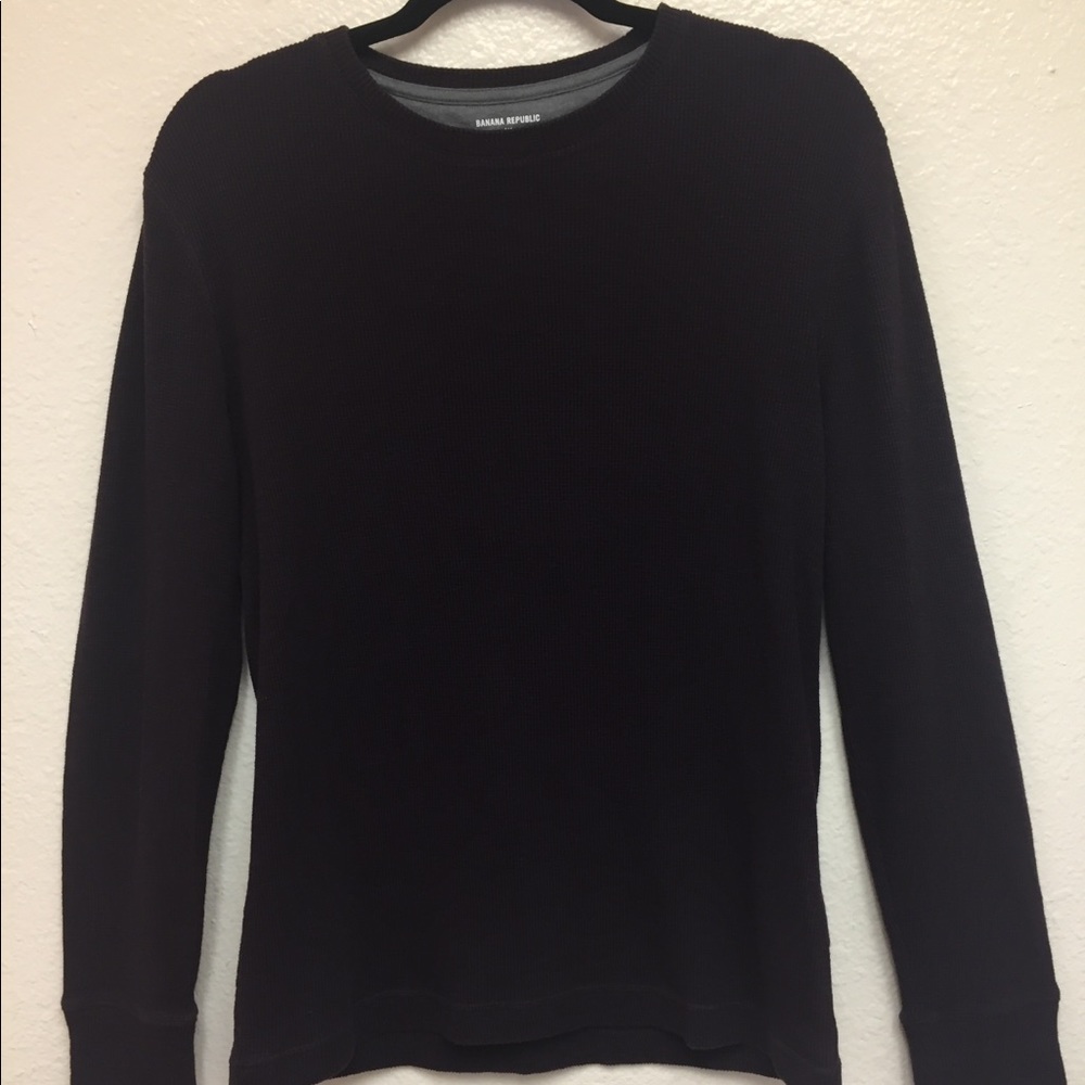 Banana Republic Plum Thermal - Size Medium
